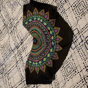 Mandala Print Flutter Bandeau Bikini Top